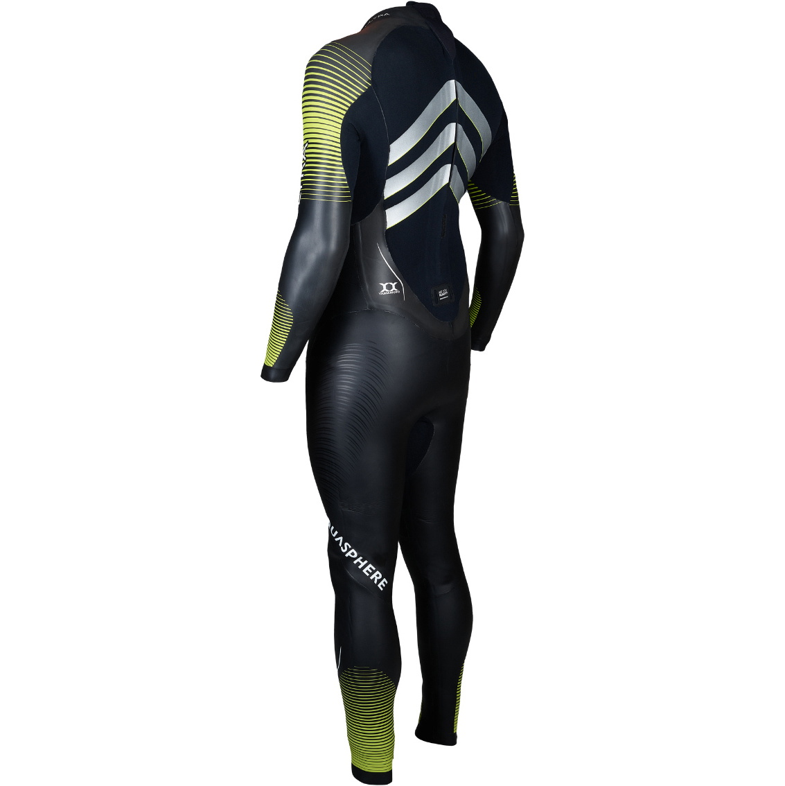 2025 Aquasphere Mens Exocet Ultra Open Water Swim Wetsuit WS0230173 - Black / Hot Lime